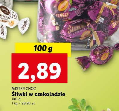 艢liwki w czekoladzie Mister choc promocja