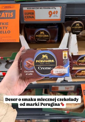 Deser mleczny Creme Cioccolato al Latte mix 4x70g promocja w Biedronka