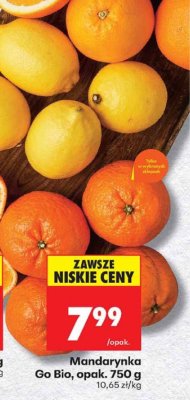 Mandarynka Go Bio 750 g promocja w Biedronka