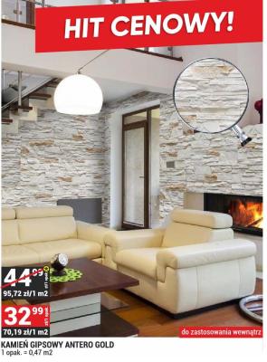 Kamień dekoracyjny gipsowy Antero Gold promocja w Merkury Market