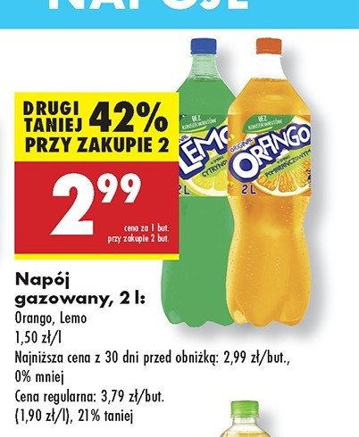 Napój pomarańczowy Orango promocja