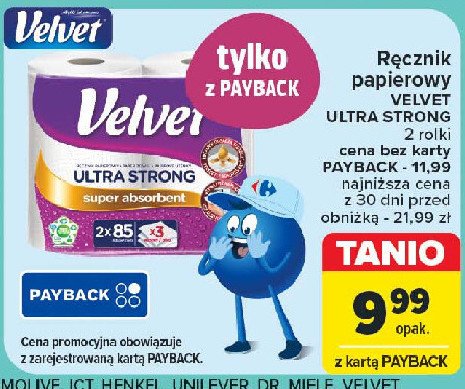 Recznik papierowy VELVET ULTRA STRONG promocja