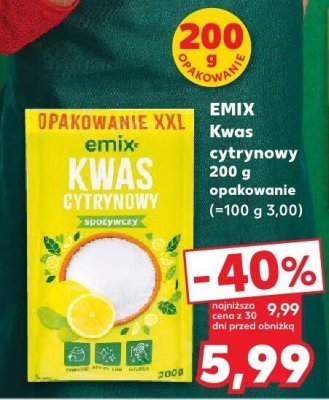 Kwas cytrynowy 200 g  promocja w Kaufland