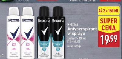 Dezodorant pink blush Rexona motionsense promocja