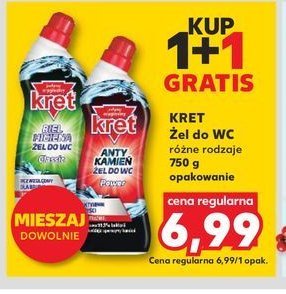 Żel do wc classic Kret promocja