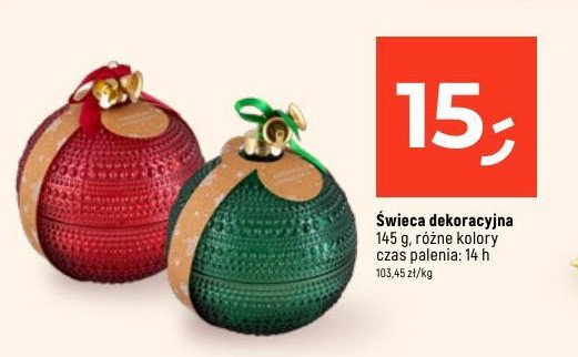 Świeca dekoracyjna 14h promocja w Dealz