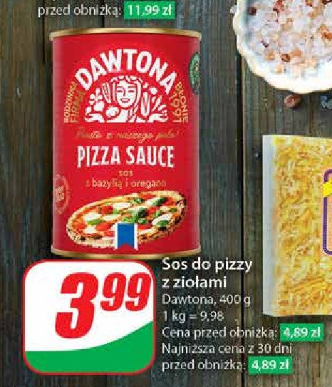 Sos do pizzy z bazylią i oregano Dawtona promocja