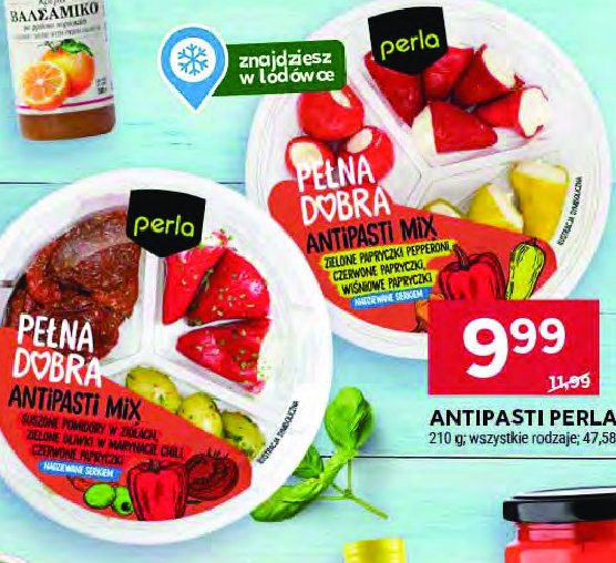 Antipasti mix wiśniowe & czerwone papryczki & peperoni Perla antipasti promocja