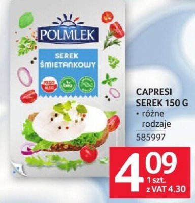 Serek Capresi 150 g promocja w Selgros
