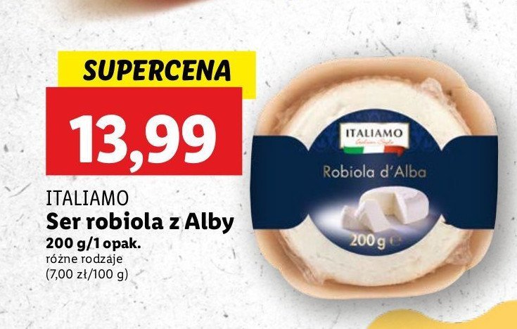 Ser robiola z alby chilli Italiamo promocja