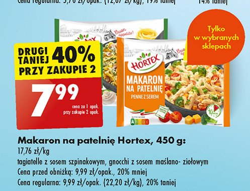Makaron na patelnię gnocchi z sosem maślano-ziołowym Hortex promocja