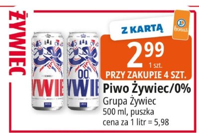 Piwo Żywiec 0% Grupa Żywiec promocja w Leclerc
