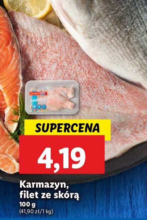 Karmazyn filet ze skórą Abramczyk promocja