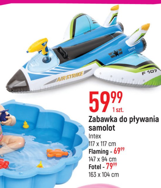 Zabawka dmuchana samolot 117 x 117 cm Intex promocja