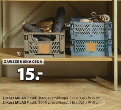 Kosz MILAS promocja w Jysk