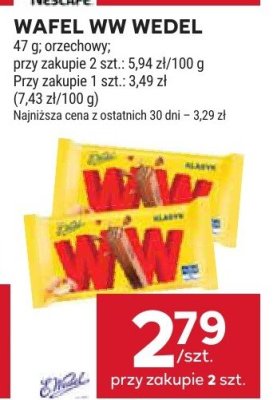 Wafel WW Wedel promocja w Stokrotka