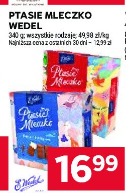 Czekoladki waniliowe E. wedel ptasie mleczko promocja