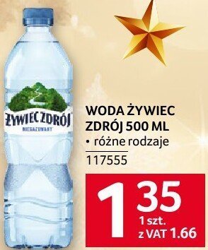 Woda Żywiec Zdrój 500 ml różne rodzaje promocja w Selgros