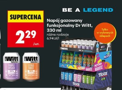 Napój gazowany funkcjonalny 330 ml różne rodzaje promocja w Biedronka