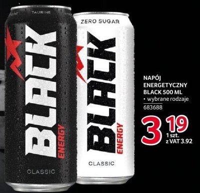 Napój energetyczny Black 500 ml promocja w Selgros
