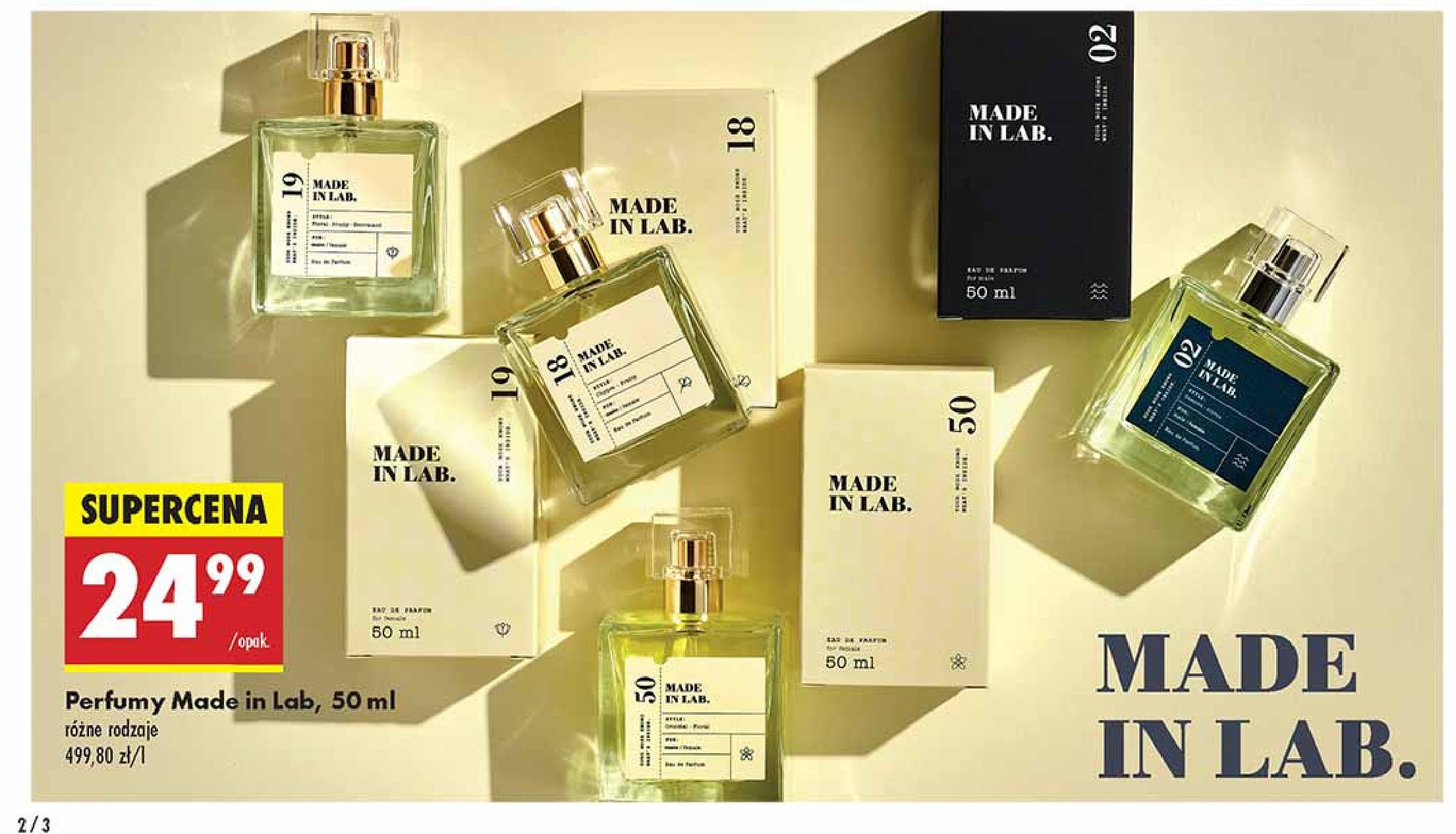 Woda perfumowana 18 Made in lab promocja