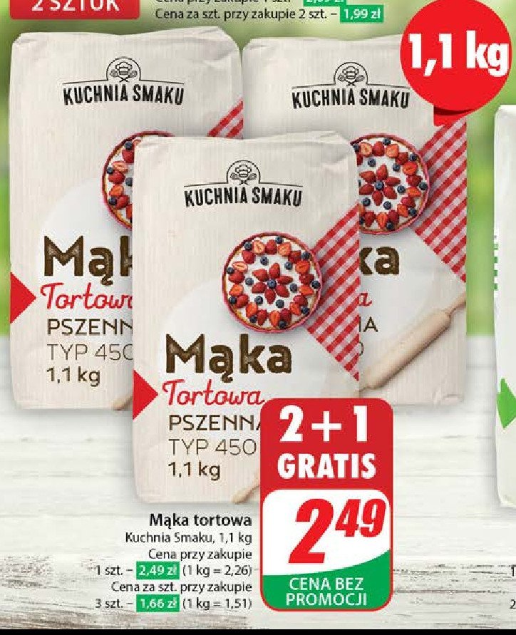 Mąka tortowa Kuchnia smaku promocja w Dino