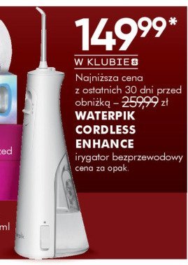 Irygator Waterpik Cordless Enhance bezprzewodowy promocja w Super-Pharm