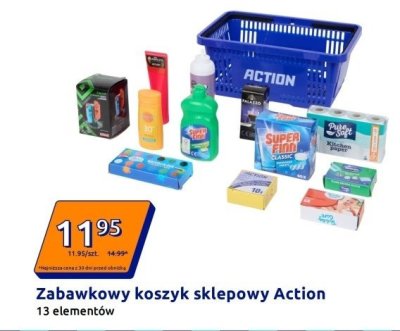 Zabawkowy koszyk sklepowy Action promocja w Action
