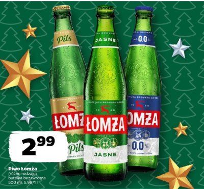 Piwo Łomża Jasne promocja w Netto