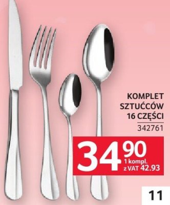 Komplet sztućców 16 części GERLACH promocja w Selgros