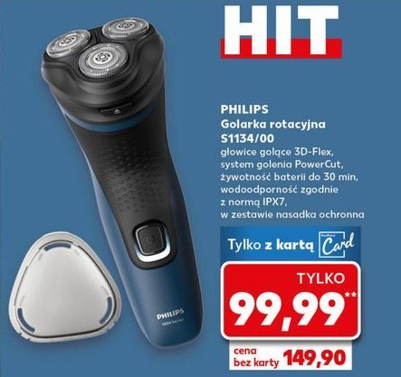 Golarka rotacyjna s1134/00 Philips promocja w Kaufland