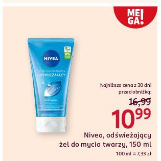 Żel do mycia twarzy odświeżający witamina e i lotos Nivea promocja