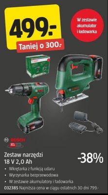 Zestaw narzędzi 18 V 2,0 Ah BOSCH promocja w Jula