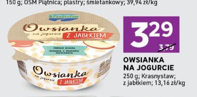 Owsianka na jogurcie z jabłkiem promocja w Stokrotka