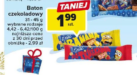 Baton bananowy E. wedel promocja