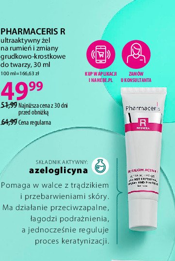 Żel na rumień i zmiany grudkowo-krostkowe PHARMACERIS R promocja