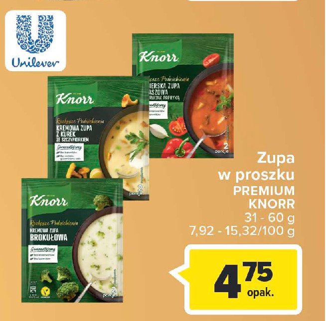 Kremowa zupa brokułowa Knorr rozkosze podniebienia promocja