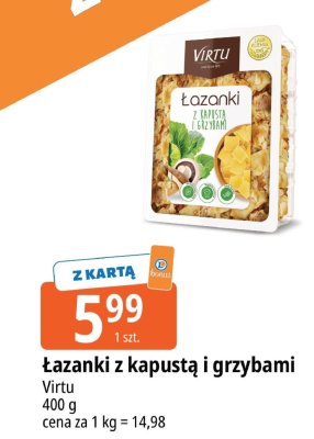 Łazanki z kapustą i grzybami Virtu promocja w Leclerc