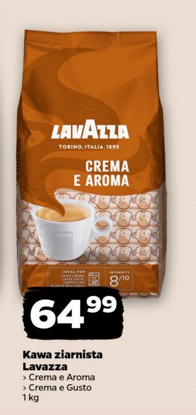 Kawa Lavazza espresso crema e aroma promocja