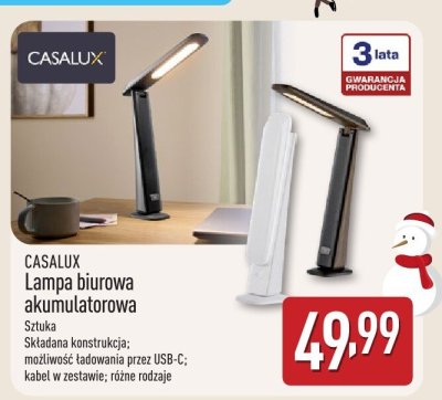 Lampa biurowa akumulatorowa CASALUX promocja w Aldi