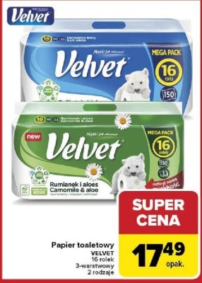 Papier toaletowy 16 rolek, 2 rodzaje promocja w Carrefour