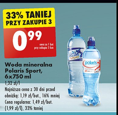 Woda niegazowana Polaris sport promocja