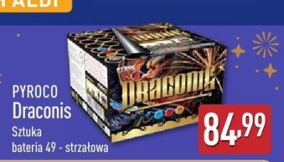 Fajerwerki PYROCO Draconis promocja w Aldi