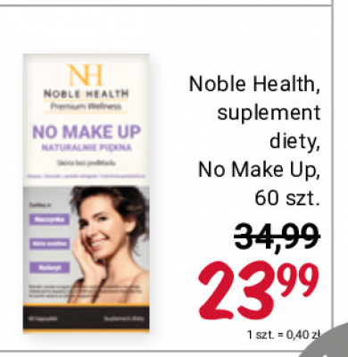 Suplement diety no make up Noble health promocja