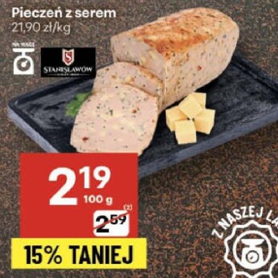 Pieczeń z serem promocja w Delikatesy Centrum
