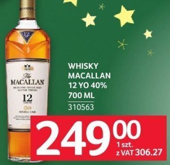 Whisky Macallan 12 YO 40% 700 ml promocja w Selgros