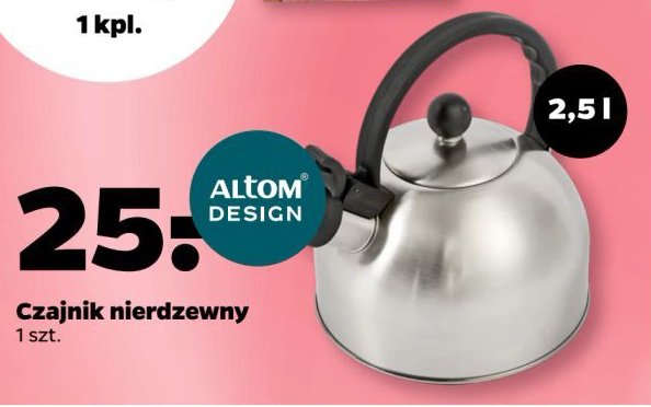 Czajnik 2.5 l Altom design promocja