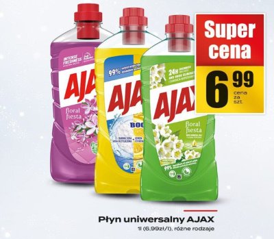 Płyn uniwersalny AJAX różne rodzaje promocja w Supeco