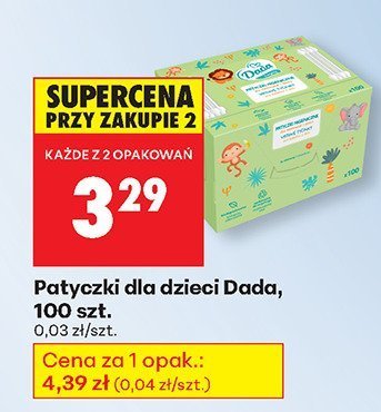 Patyczki dla dzieci, 100 szt. promocja w Biedronka