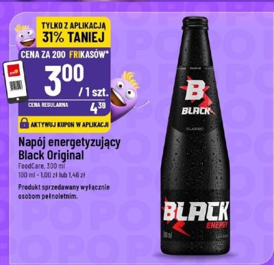 Napój energetyzujący Black Original promocja w POLOmarket